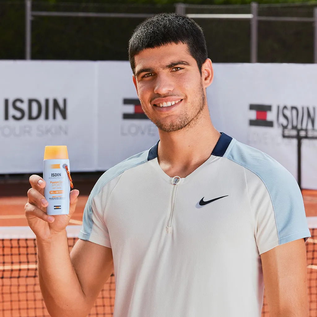ISDIN Fotoprotector Fusion Gel SPORT Wet skin, zaščitni gel za telo pred soncem za športne aktivnosti - ZF50 (100 ml)