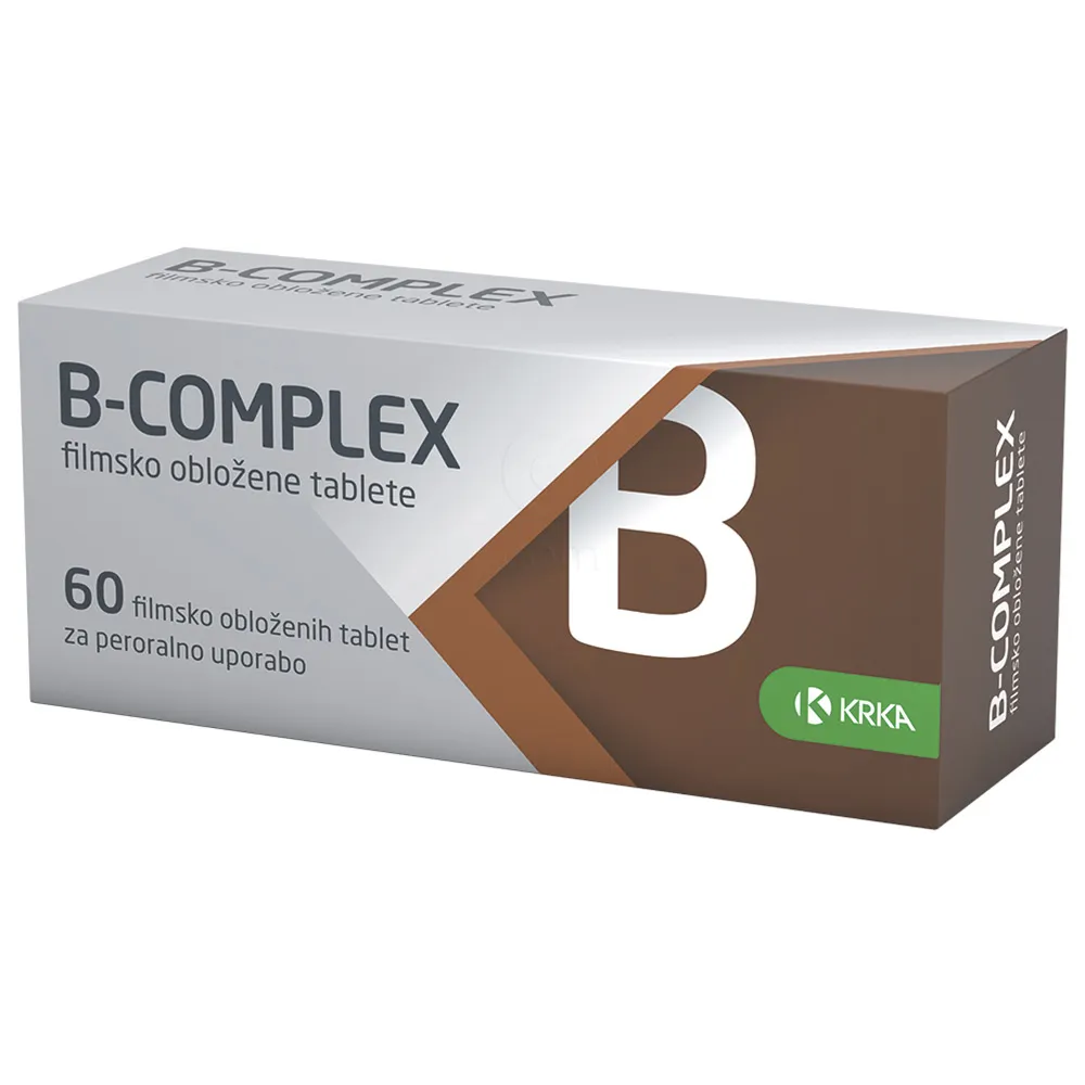 B-Complex Krka, filmsko obložene tablete (60 tablet)
