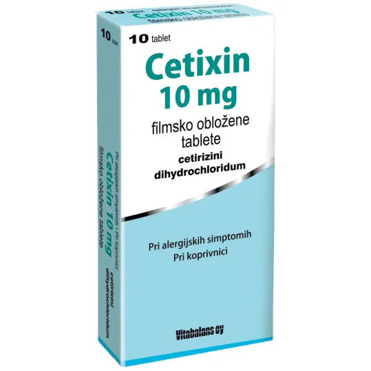 Cetixin 10 mg Vitabalans, filmsko obložene tablete (10 tablet)