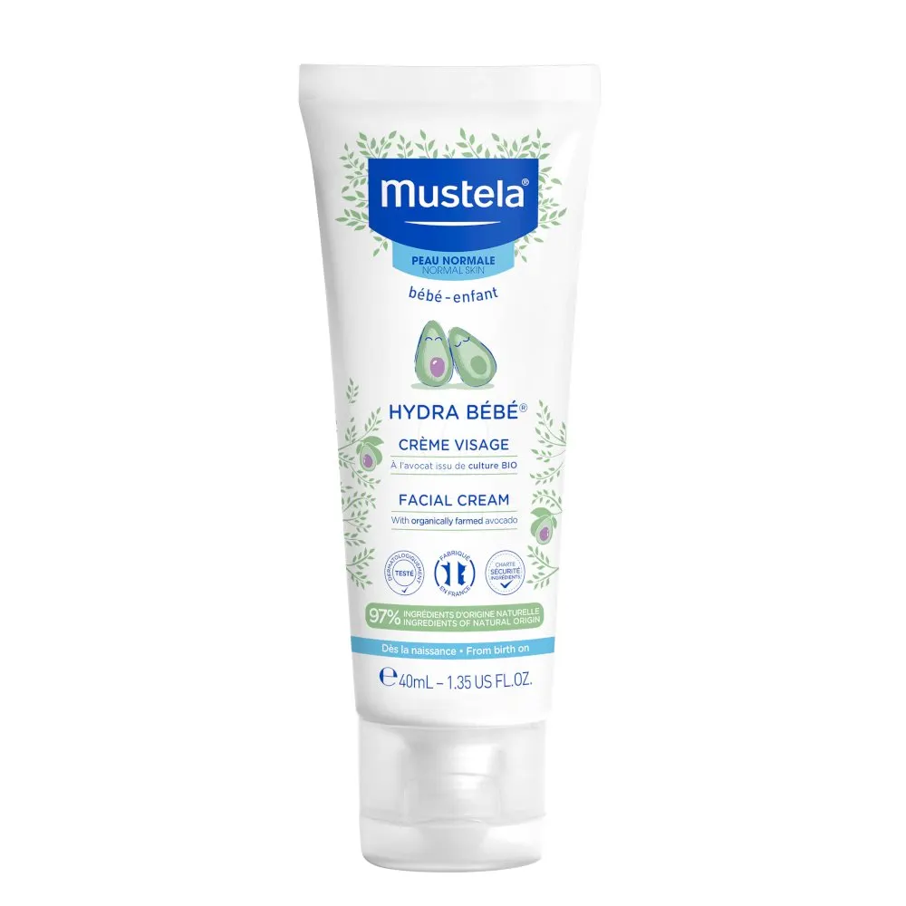Mustela Hydra Bebe, vlažilna krema za obraz (40 ml)
