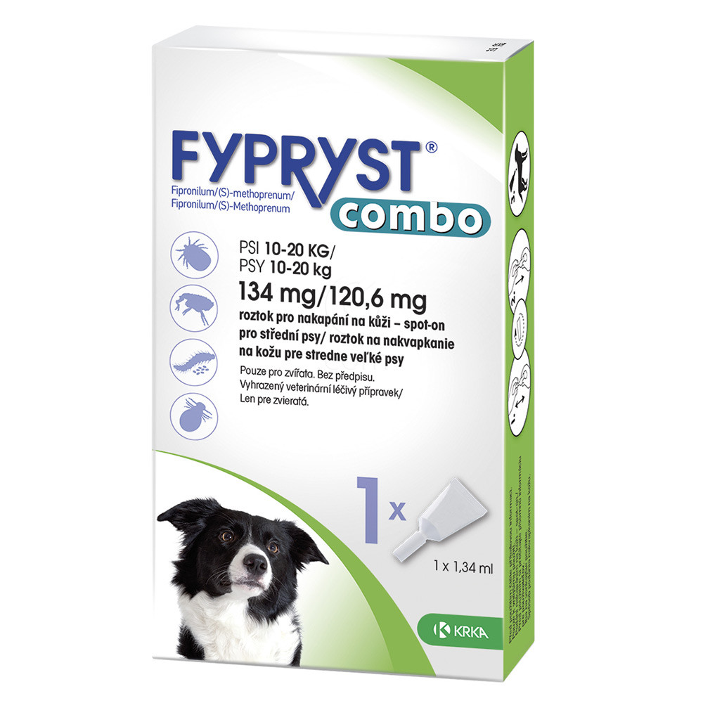 Fypryst Combo Krka, kožni nanos za srednje velike pse (10-20 kg) - 1 pipeta