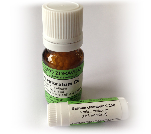 Natrium chloratum, kroglice - 10 g (C6)