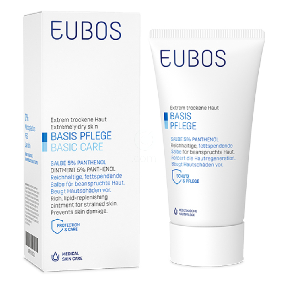 Eubos 5% pantenol, mazilo za zaščito suhe kože (75 ml)