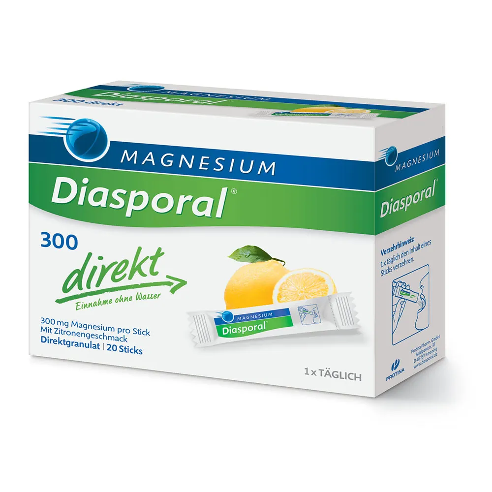 Magnesium-Diasporal 300 Direkt, vrečke (20 vrečk)