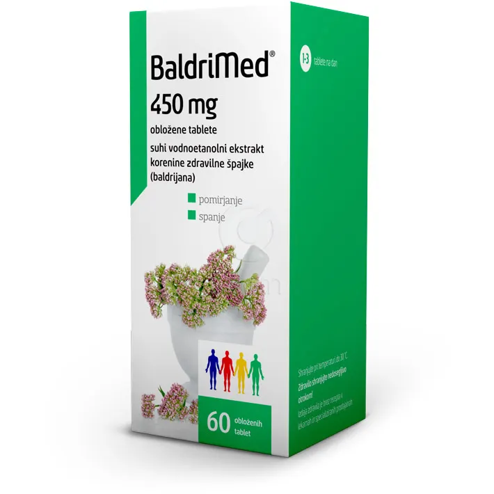 Baldrimed, obložene tablete (60 obloženih tablet)