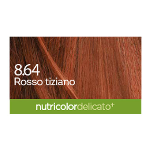 BioKap Nutricolor Delicato Plus 8.64, barva za lase - ticijan rdeča (140 ml)