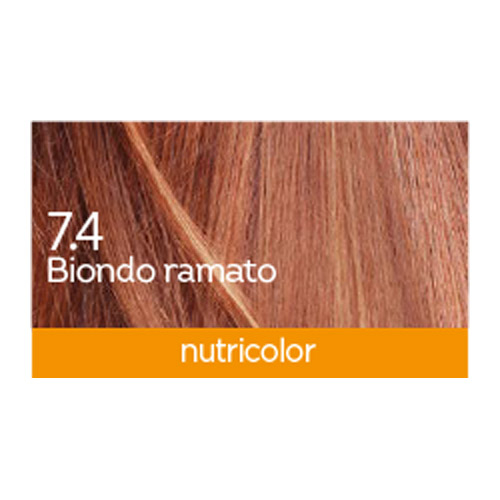 BioKap Nutricolor 7.4, barva za lase - bakreno blond (140 ml)