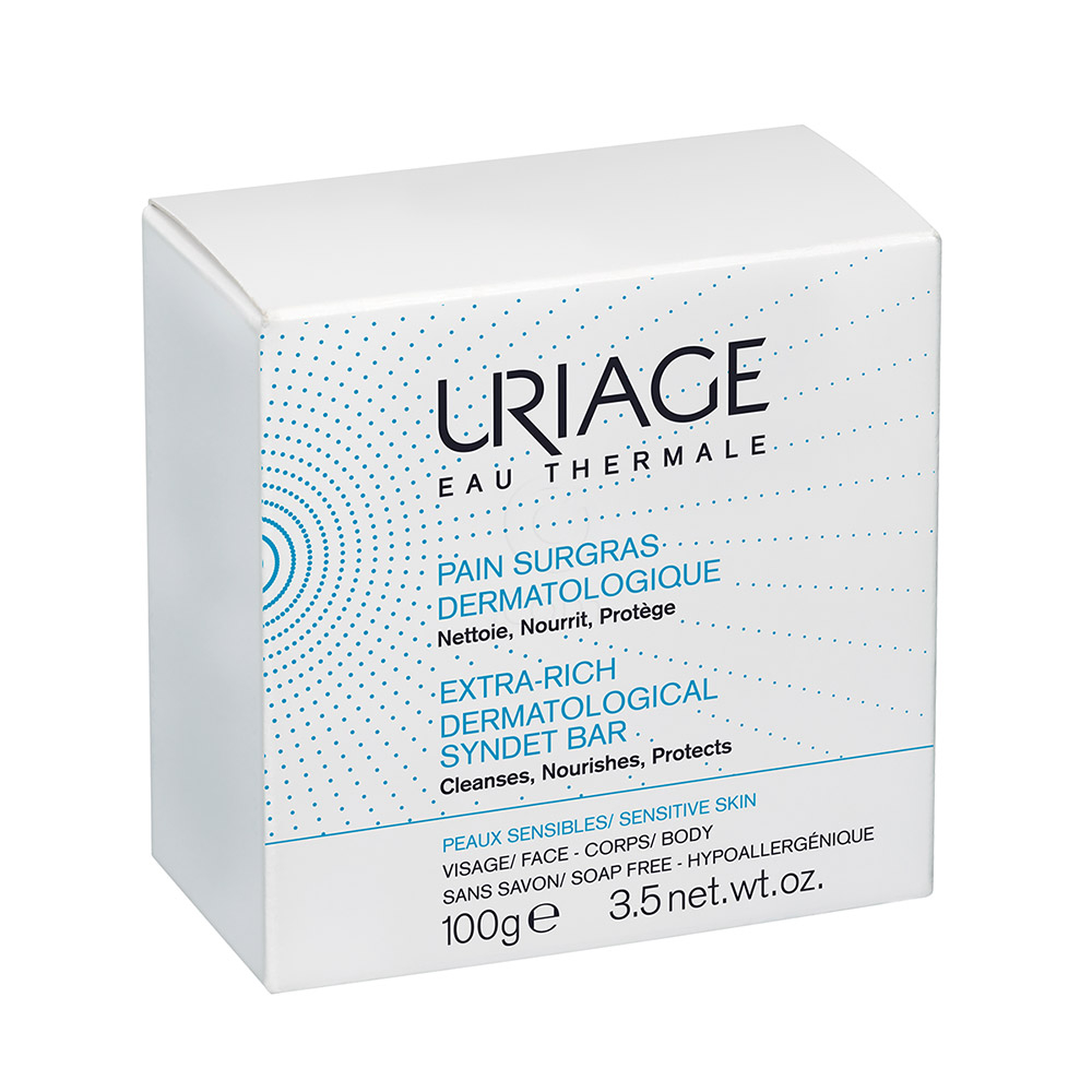 Uriage, dermatološki sindet za umivanje obraza in telesa (100 g)