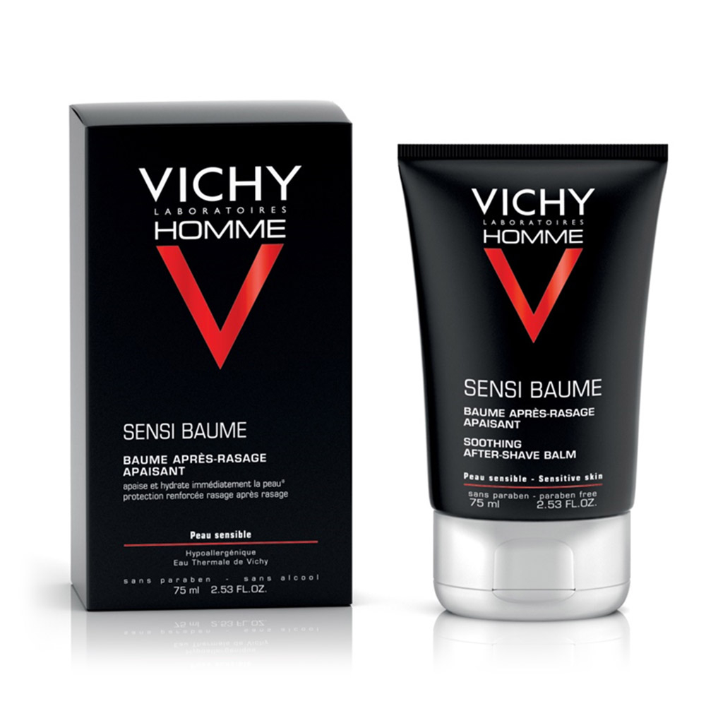 Vichy Homme Sensi-Baume Ca, balzam proti draženju za občutljivo kožo (75 ml)