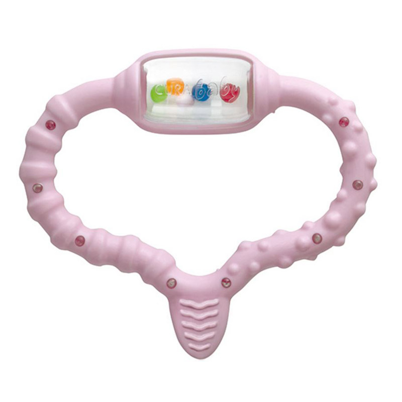 Curaprox Curababy CBR, obroček za žvečenje - roza