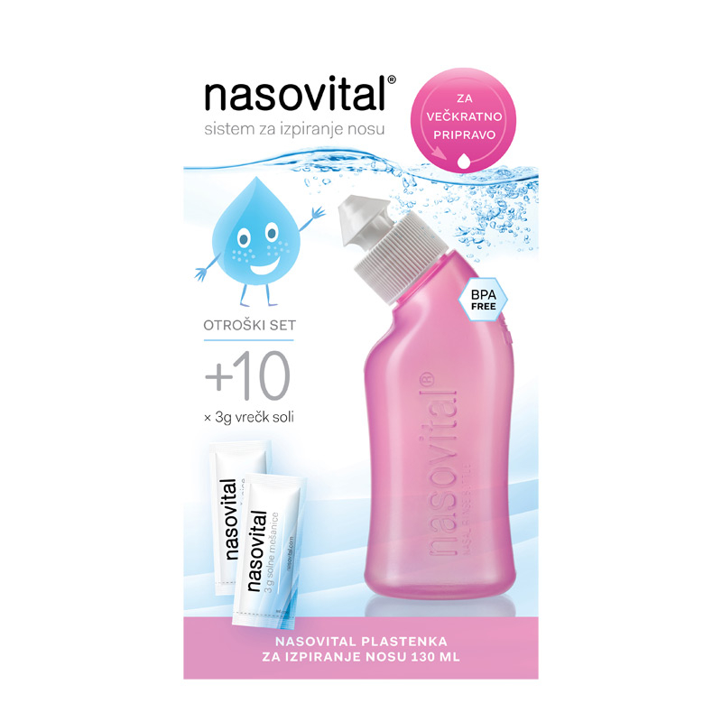 Nasovital, otroški set - roza (1 set)