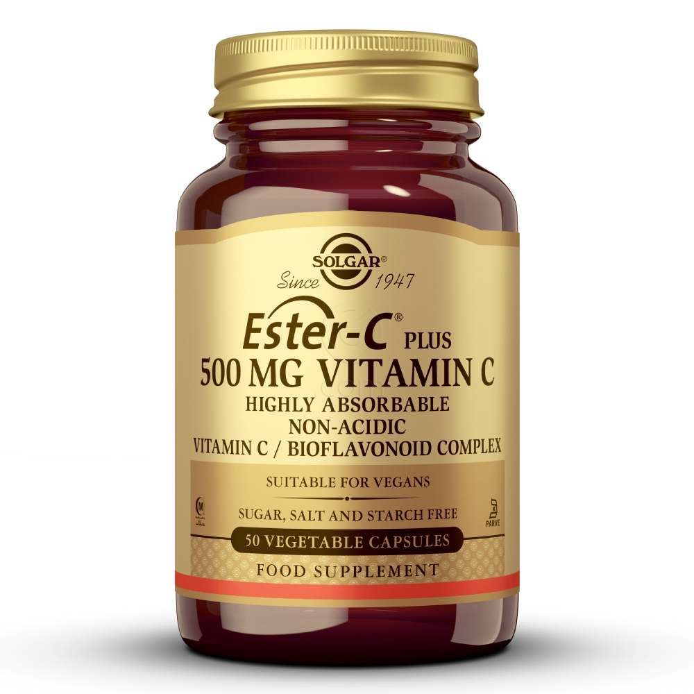 Solgar Ester-C Plus 500 mg, kapsule (50 kapsul)