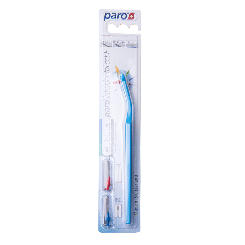 Paro Interdental F, set medzobnih ščetk (Držalo + 2 medzobni ščetki)