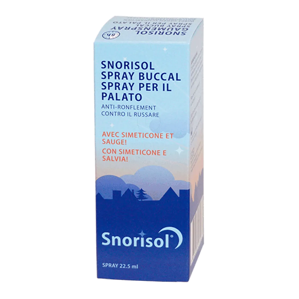 Snorisol, ustno pršilo proti smrčanju (22,5 ml)