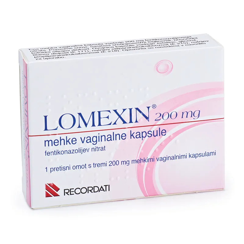Lomexin 200 mg, mehke vaginalne kapsule