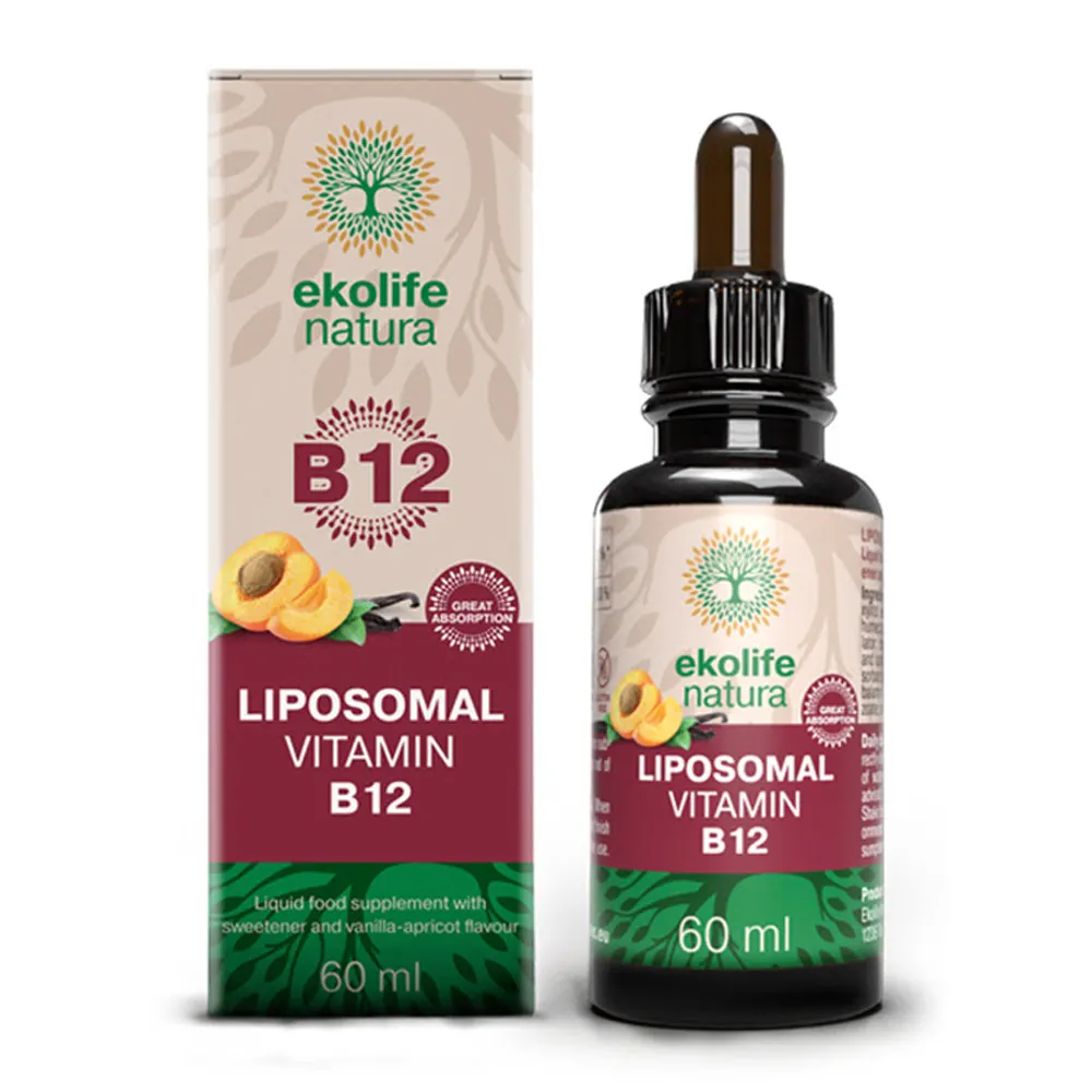 Ekolife Natura liposomski vitamin B12, tekočina (60 ml)