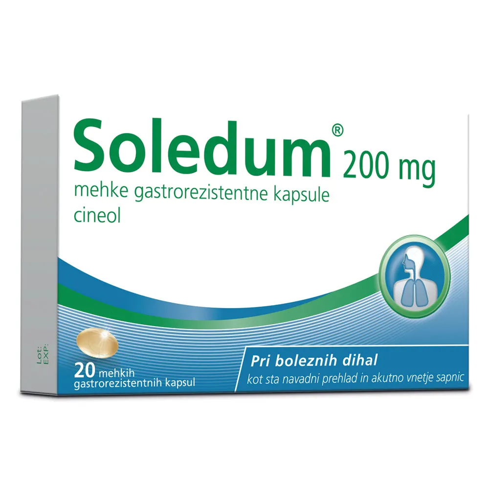 Soledum 200 mg, mehke gastrorezistentne kapsule (20 kapsul)