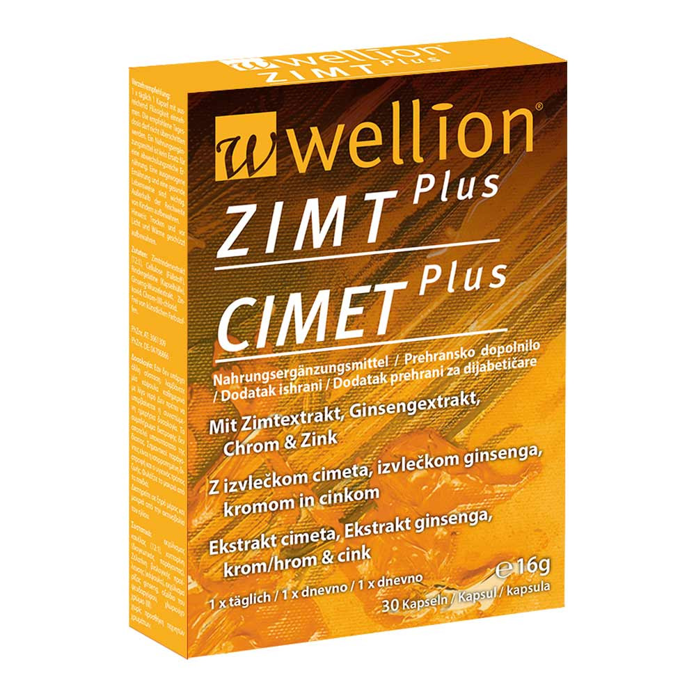 Wellion Zimt Plus, kapsule (3 x 30 kapsul)