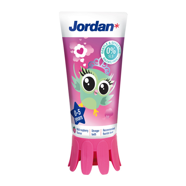 Jordan Kids, zobna pasta za otroke 0-5 let (500 ppm F) - 50 ml