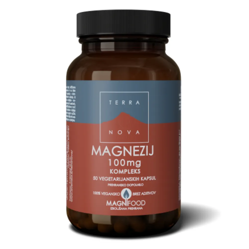 Magnezij 100 mg Terranova, 50 kapsul