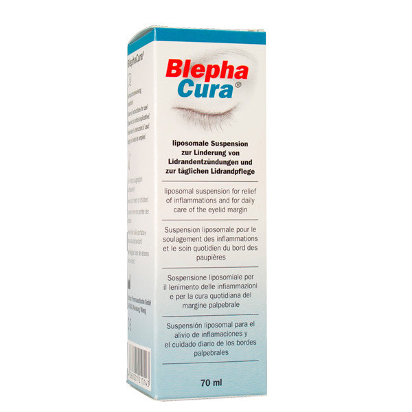 Blepha Cura, paket za nego očesnih vek (70 ml + 70 blazinic)