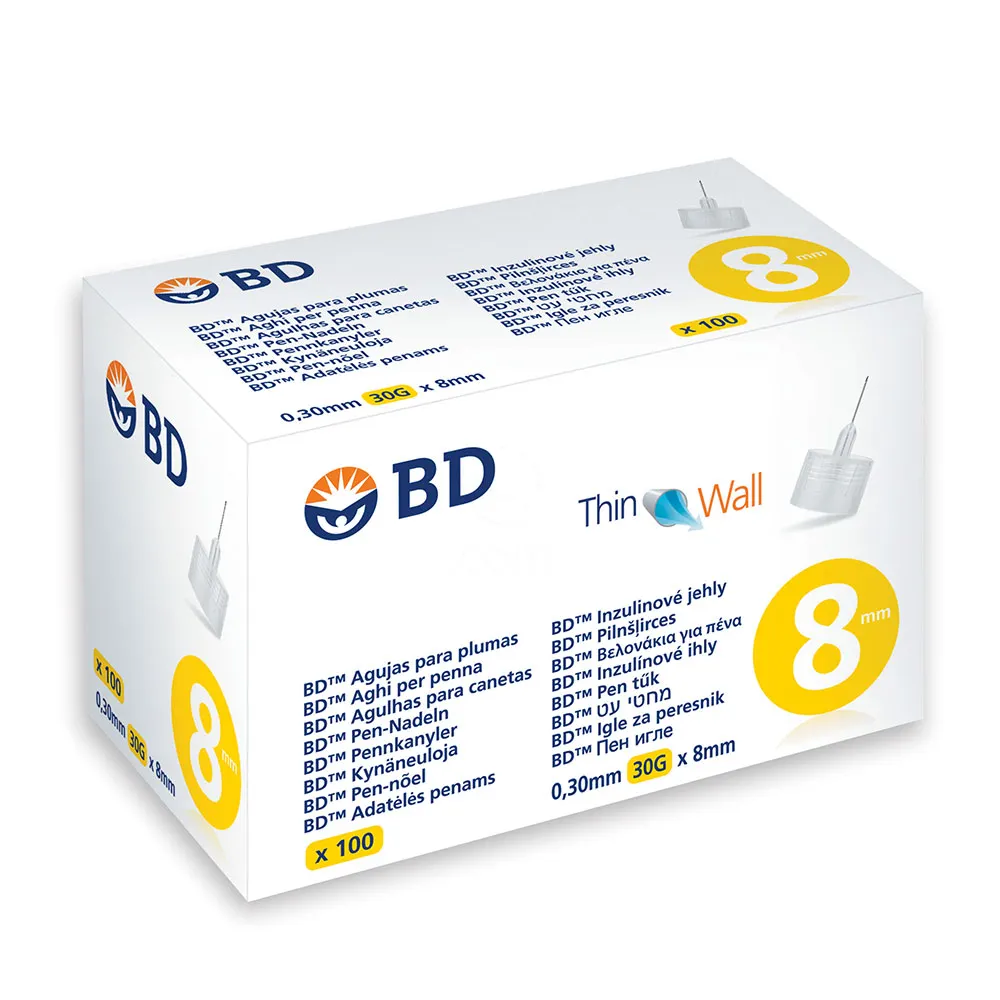 BD MicroFine 8 mm - G30, igle (100 igel)