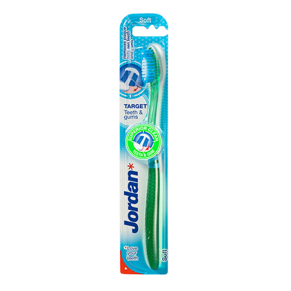 Jordan Target Teeth & Gums, zobna ščetka - Soft (1 ščetka)