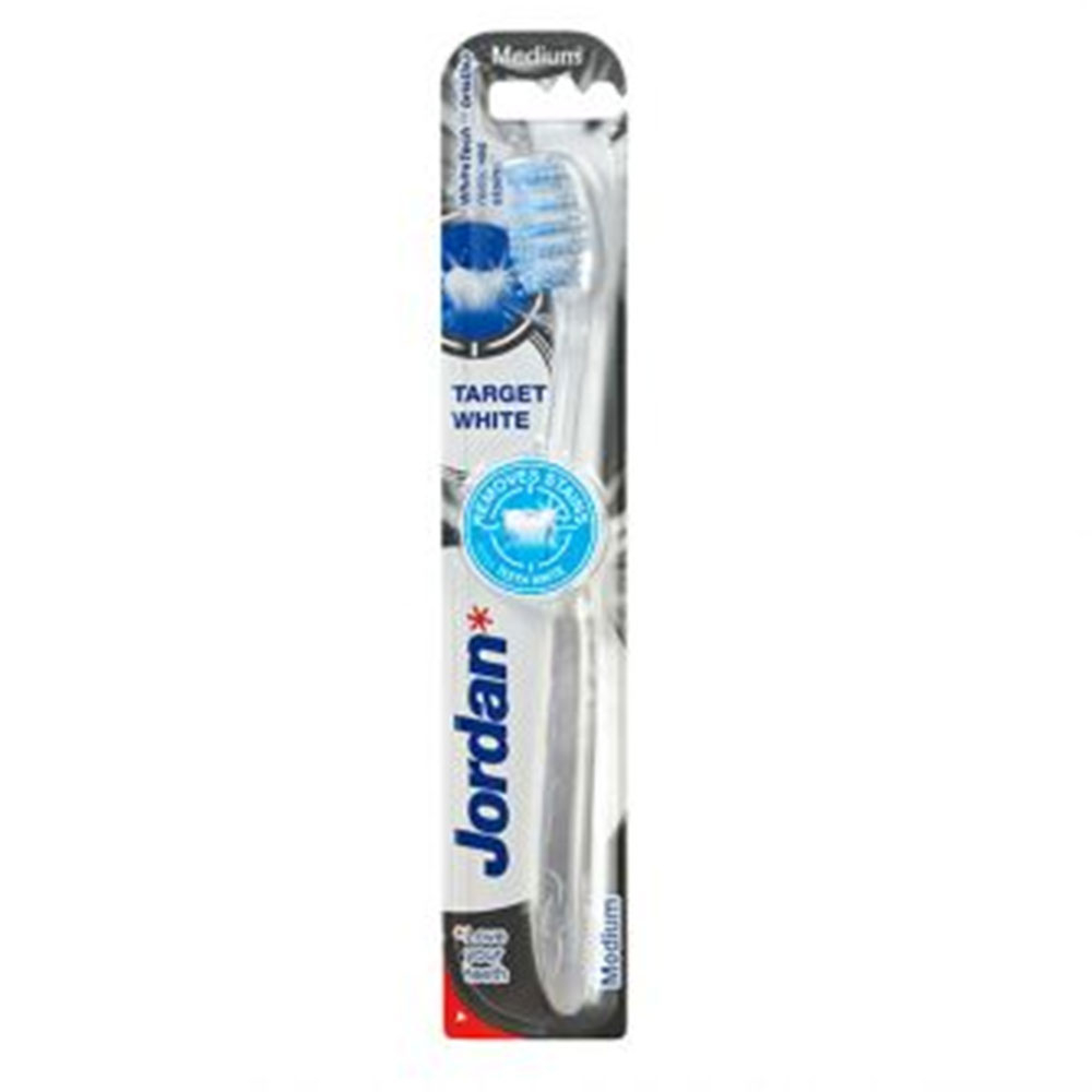 Jordan Target White, zobna ščetka - Soft (1 ščetka)