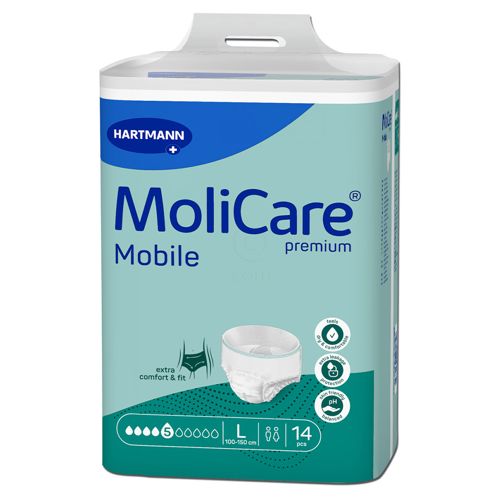 MoliCare Premium Mobile 5 Drops, inkontinenčne hlačke (velikost L) - 14 hlačk