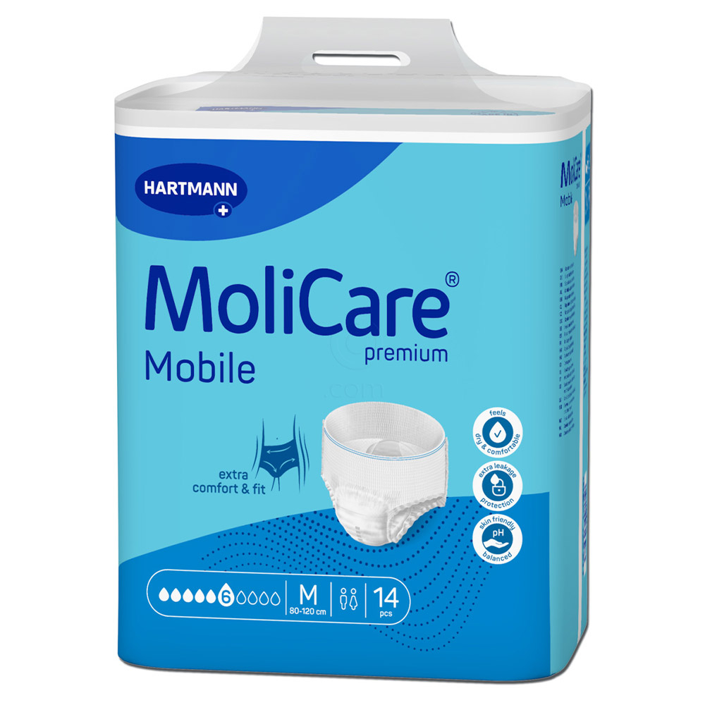 MoliCare Premium Mobile 6 Drops, inkontinenčne hlačke (velikost M) - 14 hlačk