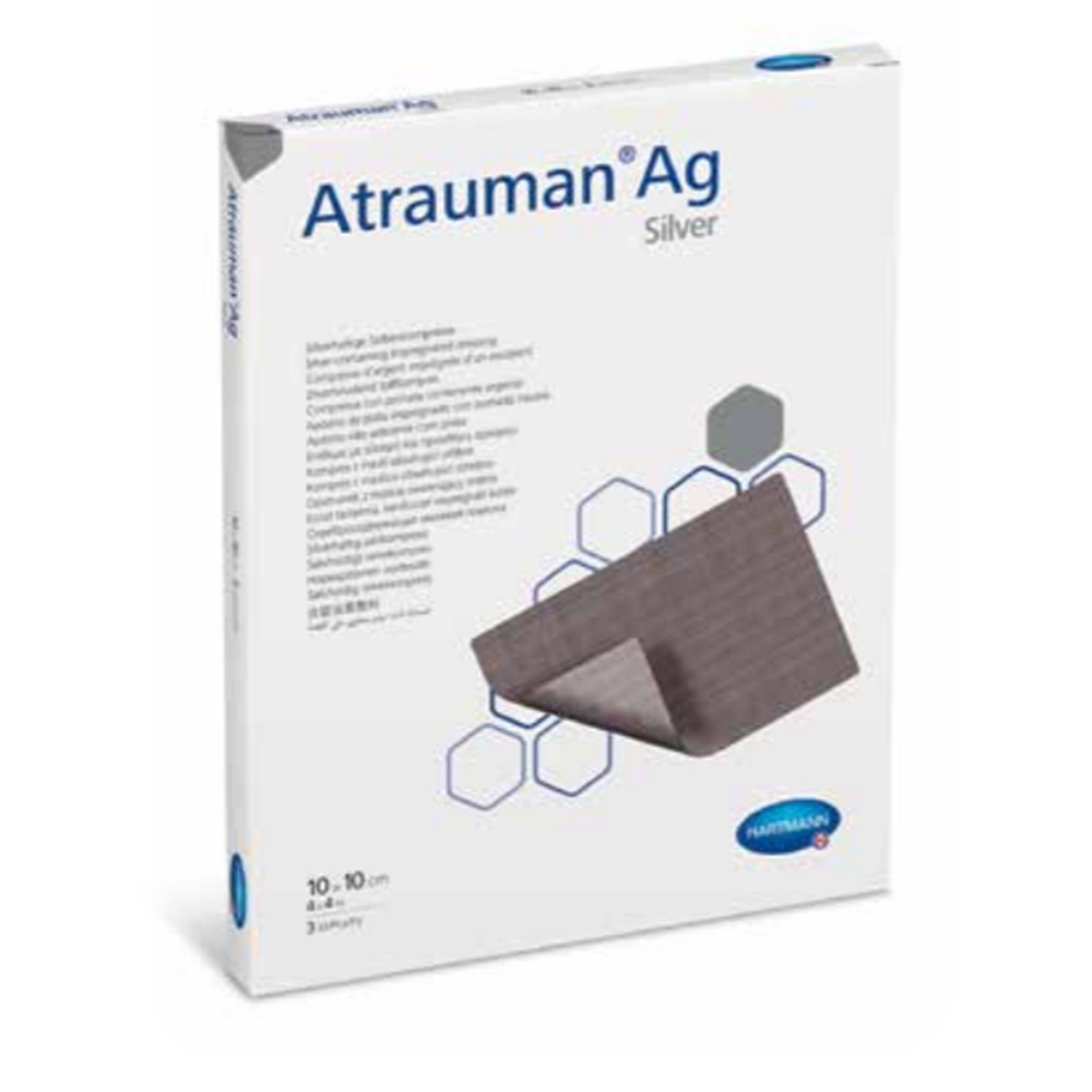 Srebrna gaza Atrauman Ag, sterilna - 10 x 10 cm (10 oblog)