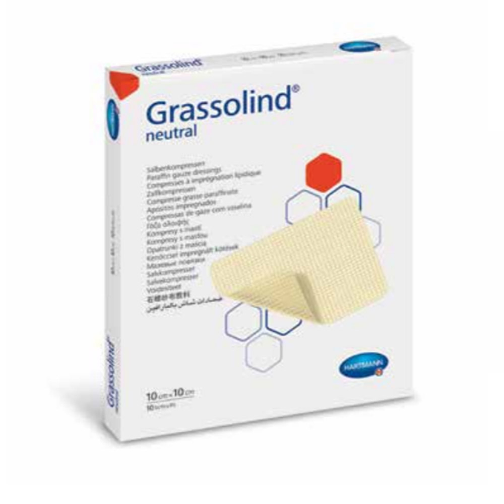 Grassolind Neutral, vazelinska gaza - 10 x 20 cm (30 gaz)
