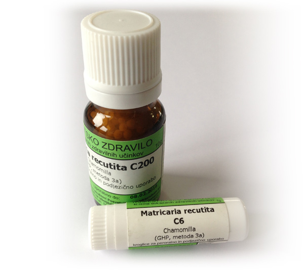 Matricaria recutita (homeopatska kamilica), kroglice - 1 g (C30)