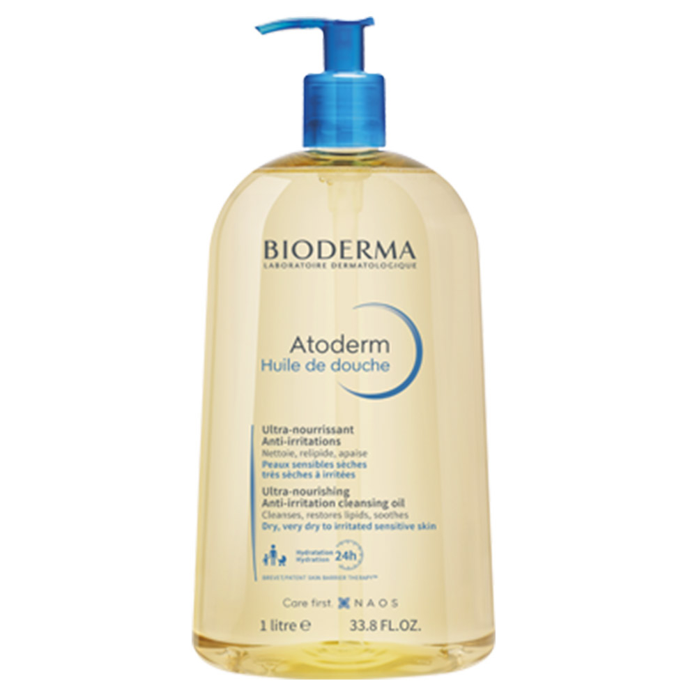 Bioderma Atoderm, hranljivo olje za tuširanje - akcijsko pakiranje (1000 ml)