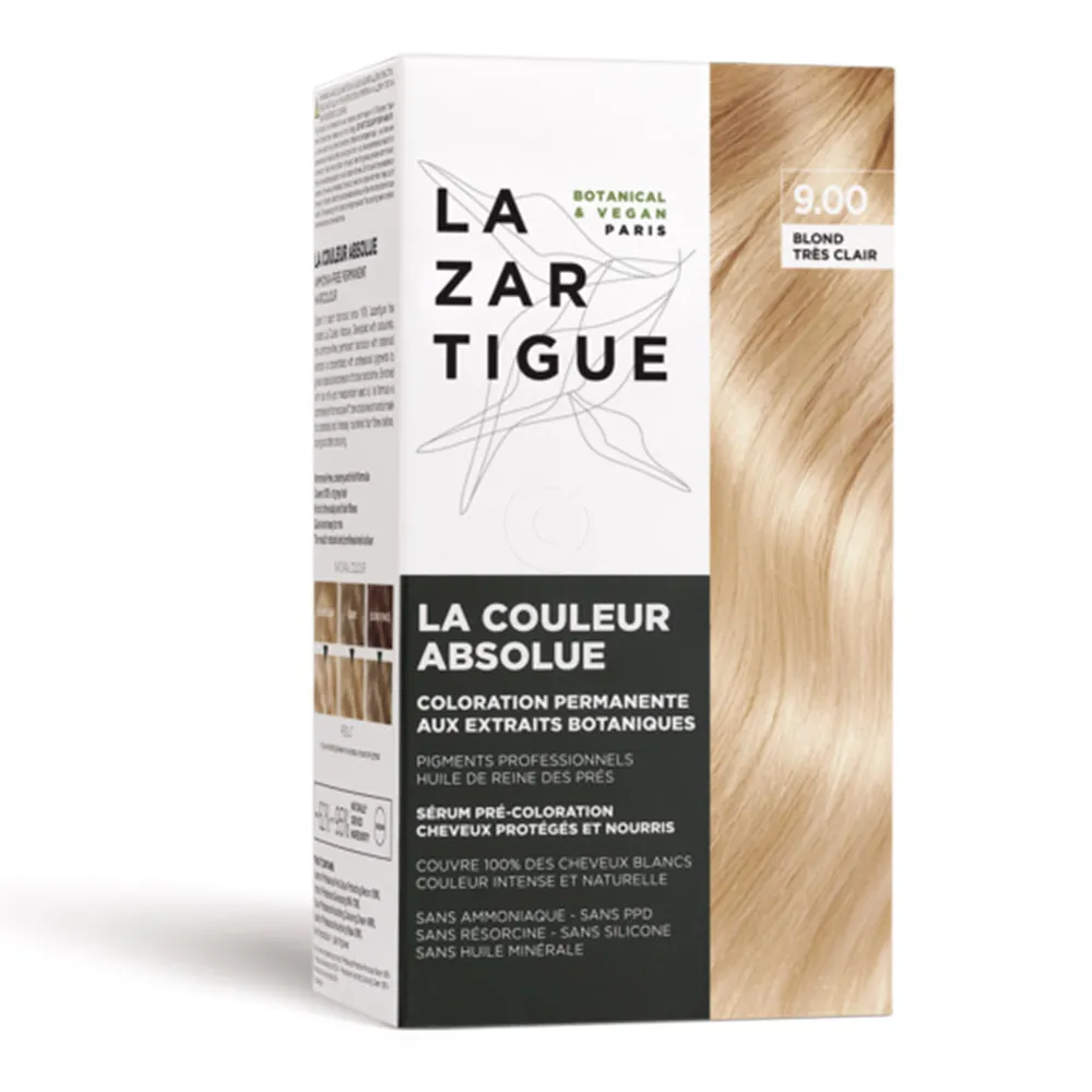Lazartigue, veganska barva za lase - zelo svetlo blond 9.00 (1 komplet)