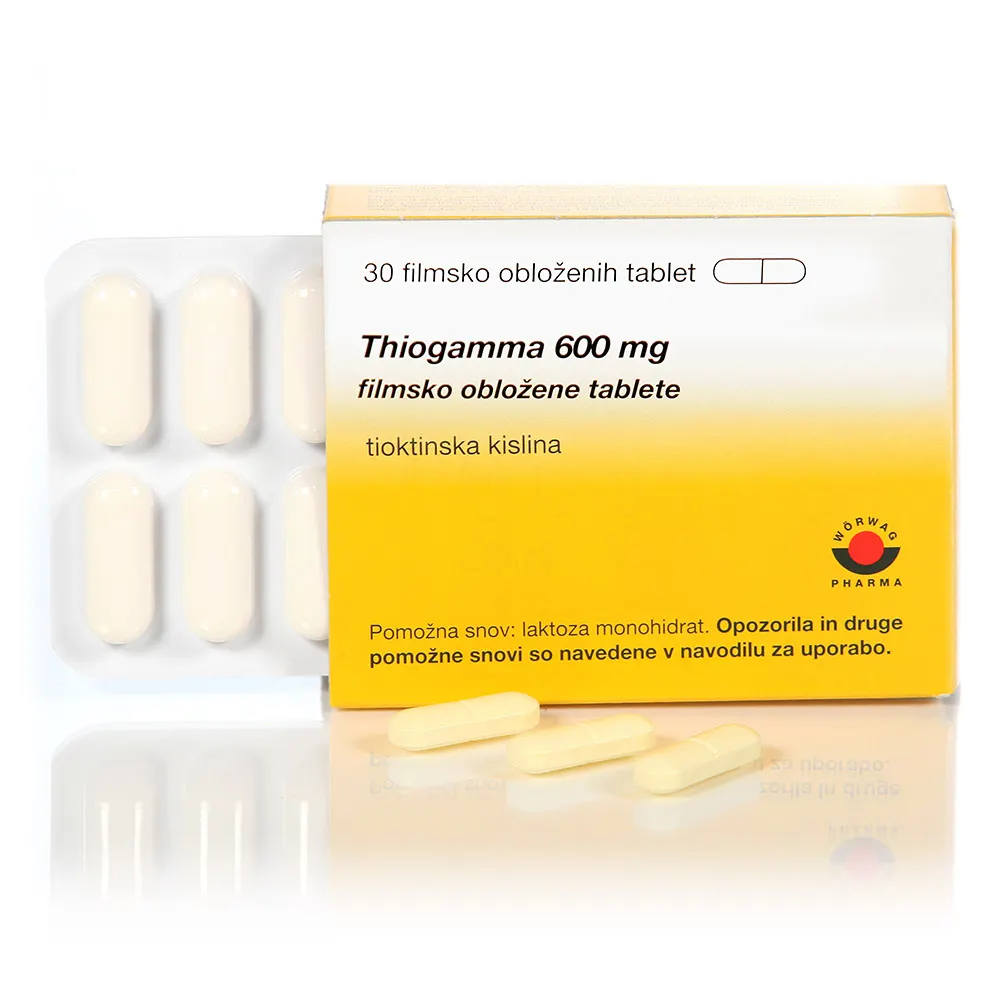 Thiogamma 600 mg, filmsko obložene tablete (30 filmsko obloženih tablet)