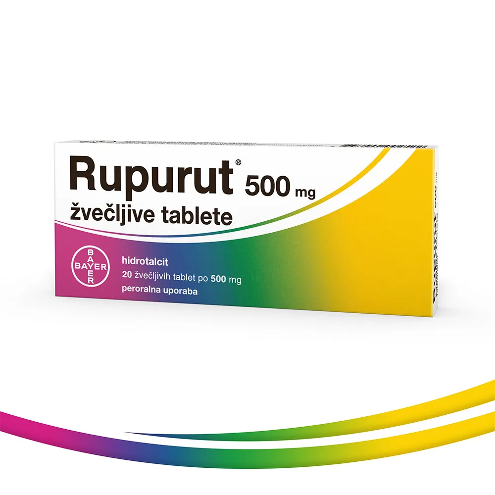 Rupurut 500 mg, žvečljive tablete (20 žvečljivih tablet)