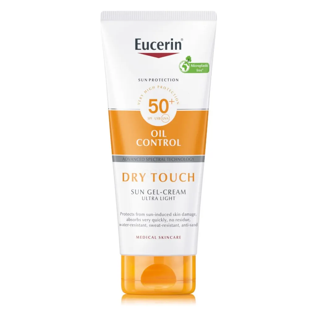 Eucerin Sun Oil Control Dry Touch, kremni gel za zaščito pred soncem - ZF50+ (200 ml)