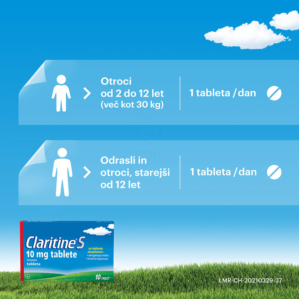 Claritine S 10 mg, tablete (10 tablet)
