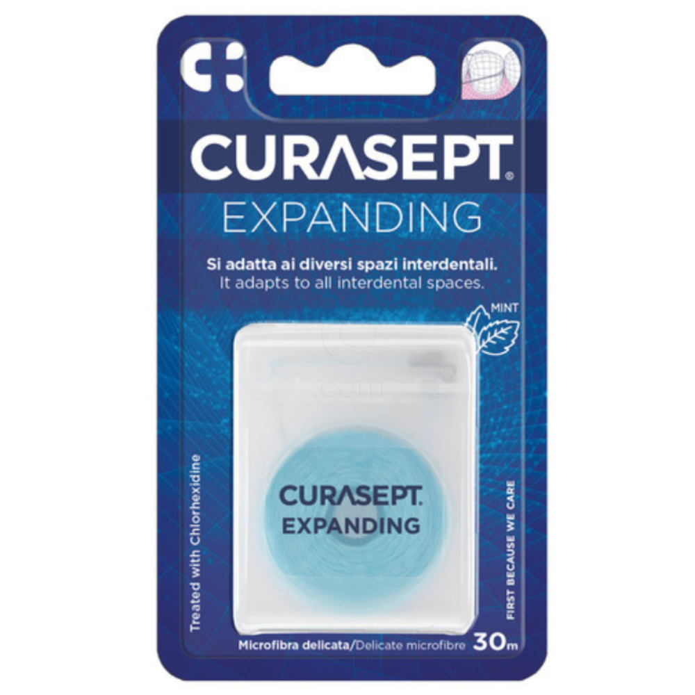 Curasept Floss Expanding, zobna nitka z mikrovlakni (30 m)