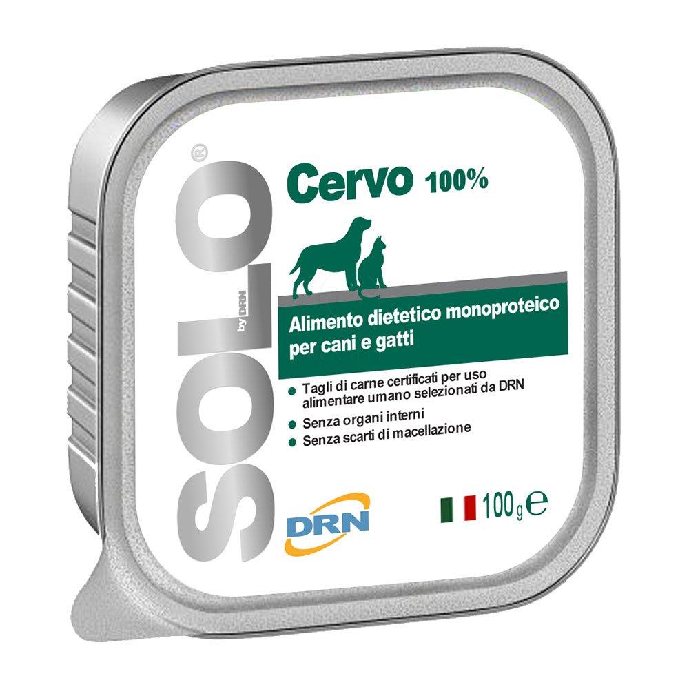 Solo Cervo, monoproteinska dieta za pse in mačke z jelenom (6 x 100 g)