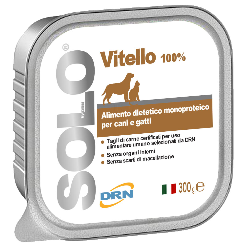 Solo Vitello, monoproteinska dieta za pse in mačke - Teletina (6 x 300 g)