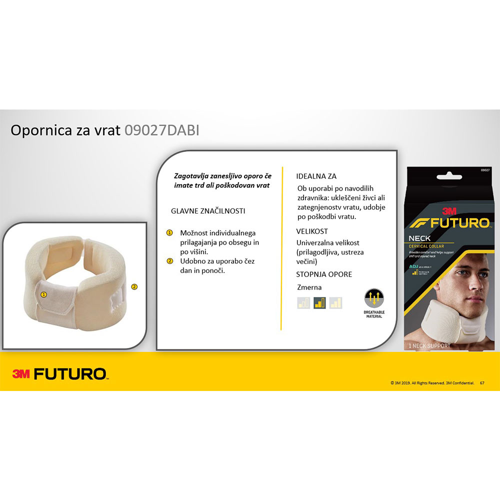 Futuro, opornica za vrat - mehka - bež (1 opornica)