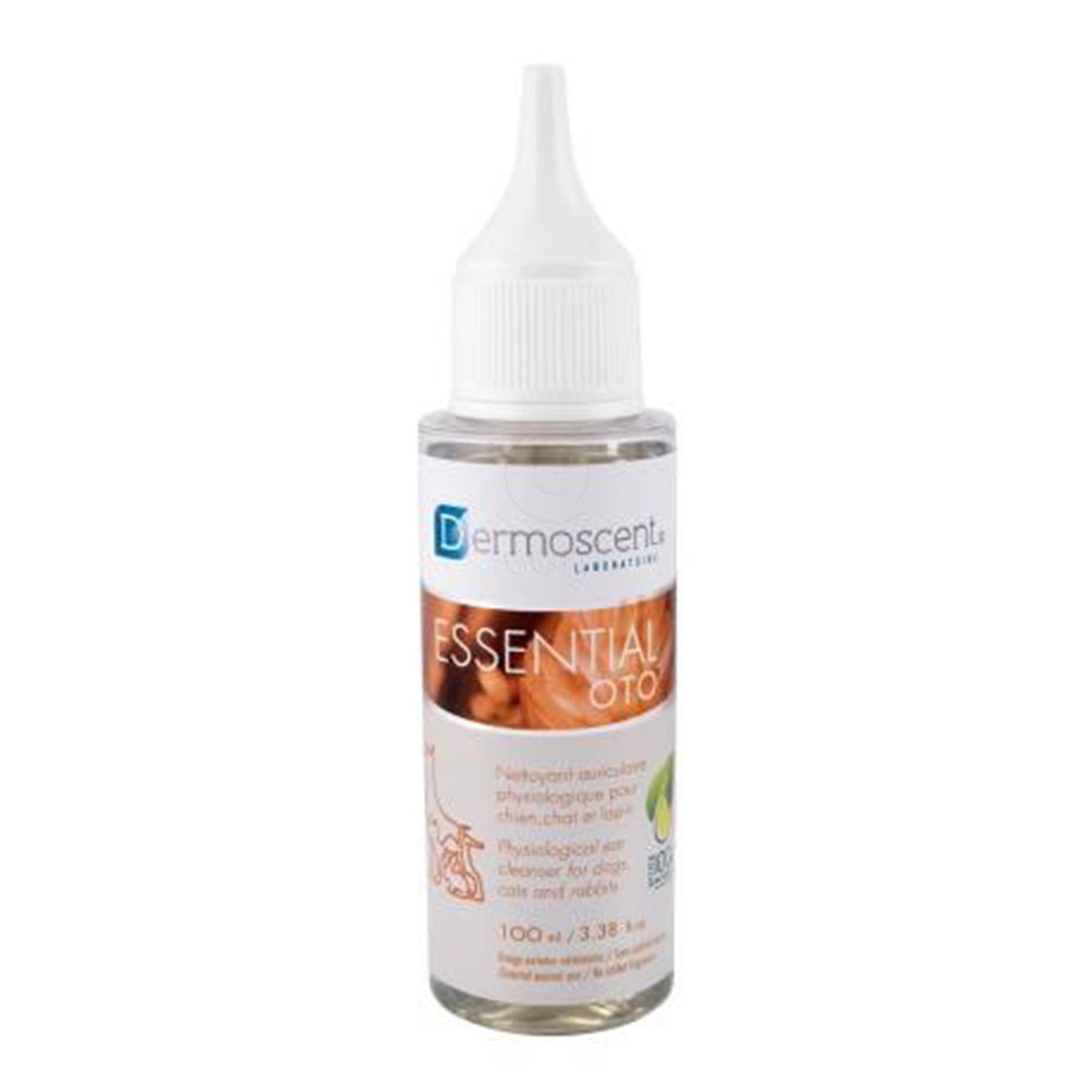 Dermoscent Essential OTO, naravno čistilo za ušesa za pse in mačke (100 ml)