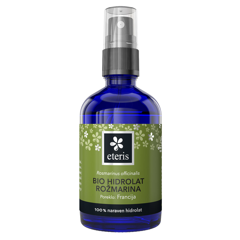 BIO Hidrolat rožmarina (Rosmarinus officinalis) Eteris, pršilo (100 ml)