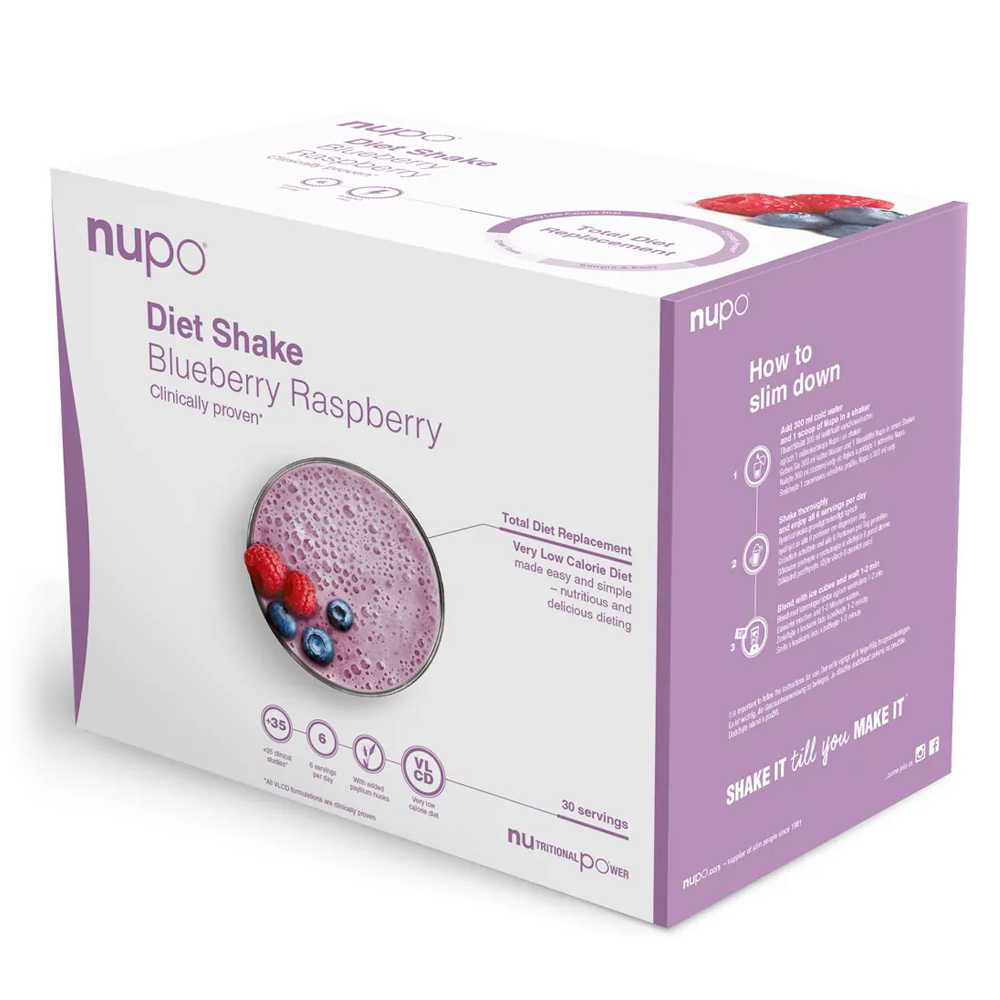 Nupo Dietni Shake Value Pack, Borovnica in Malina (30 obrokov)