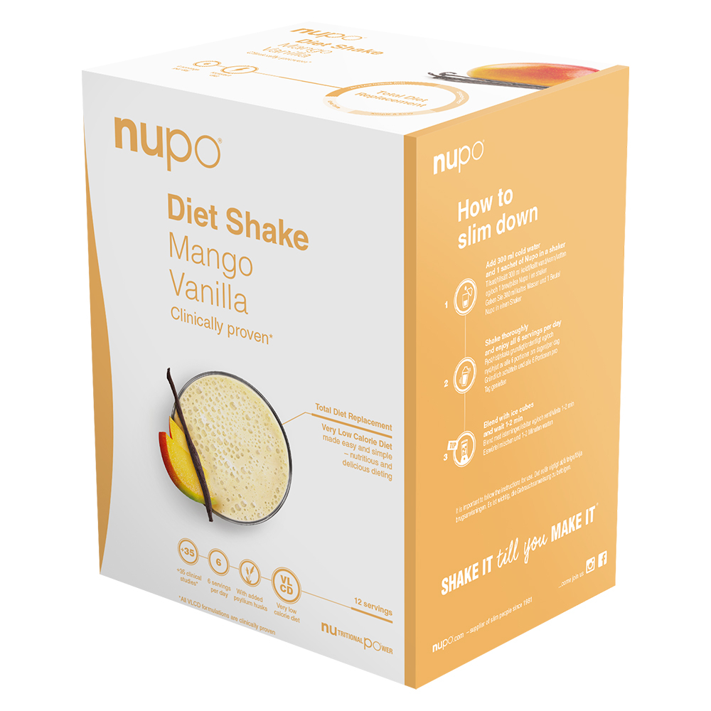 Nupo Dietni Shake, Mango in Vanilija (12 obrokov)