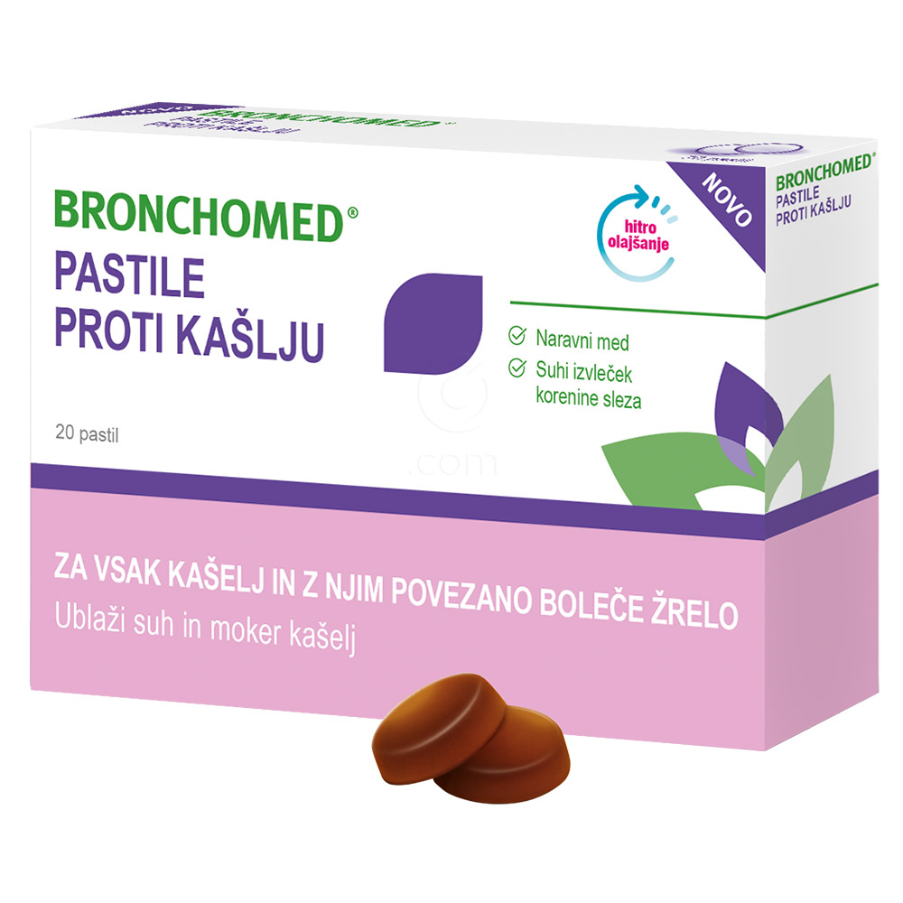 Bronchomed, pastile proti kašlju (2 x 20 pastil)