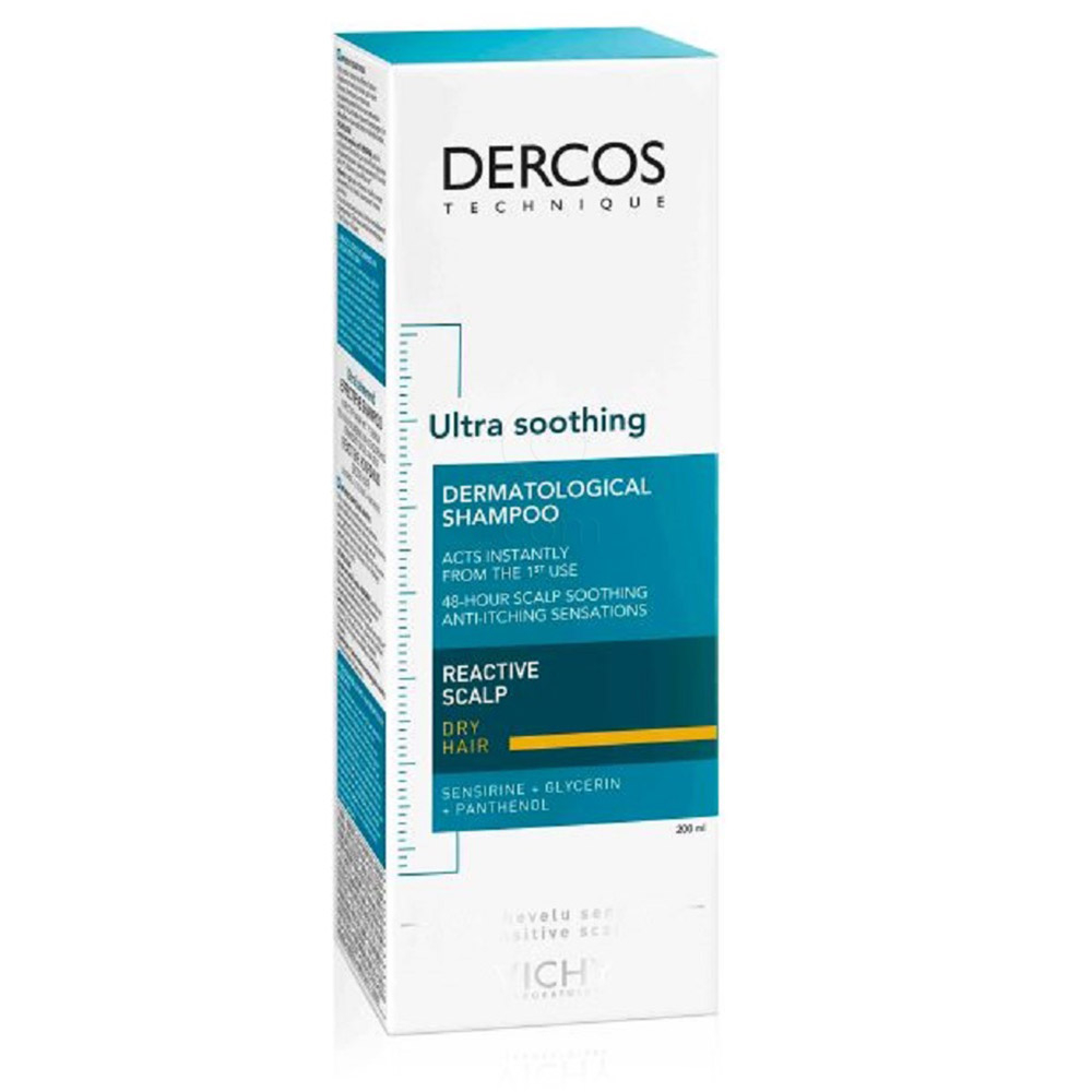 Vichy Dercos, pomirjujoč šampon za suhe lase (200 ml)