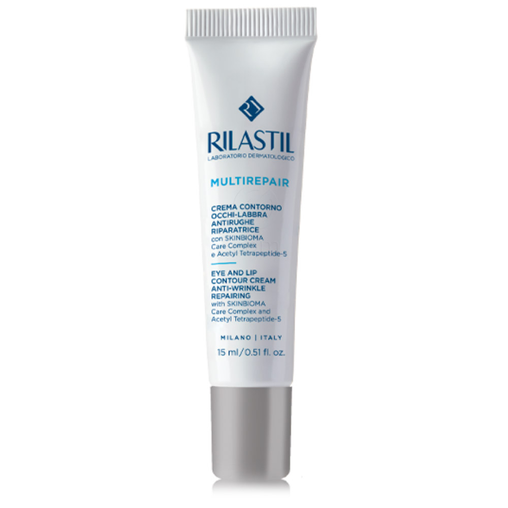 Rilastil Multirepair, krema proti gubam za predel okoli oči in ustnic (15 ml)